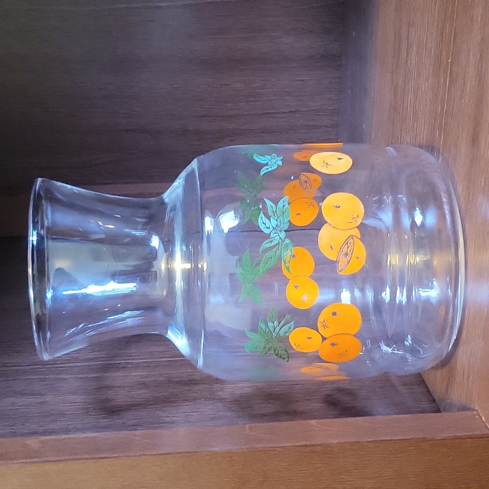 Anchor Hocking Vintage Glass Orange Juice Carafe Retro from the 80's